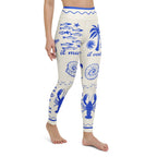 Cute Nautical Yoga Leggings