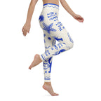 Cute Nautical Yoga Leggings