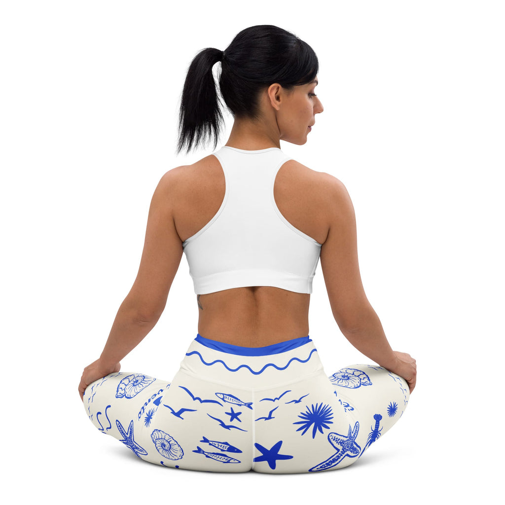 Cute Nautical Yoga Leggings