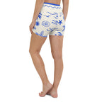 Cute Nautical Yoga Shorts
