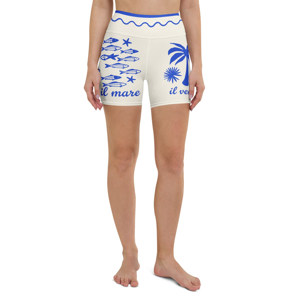 Cute Nautical Yoga Shorts