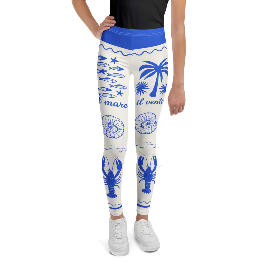Cute Nautical Youth Leggings