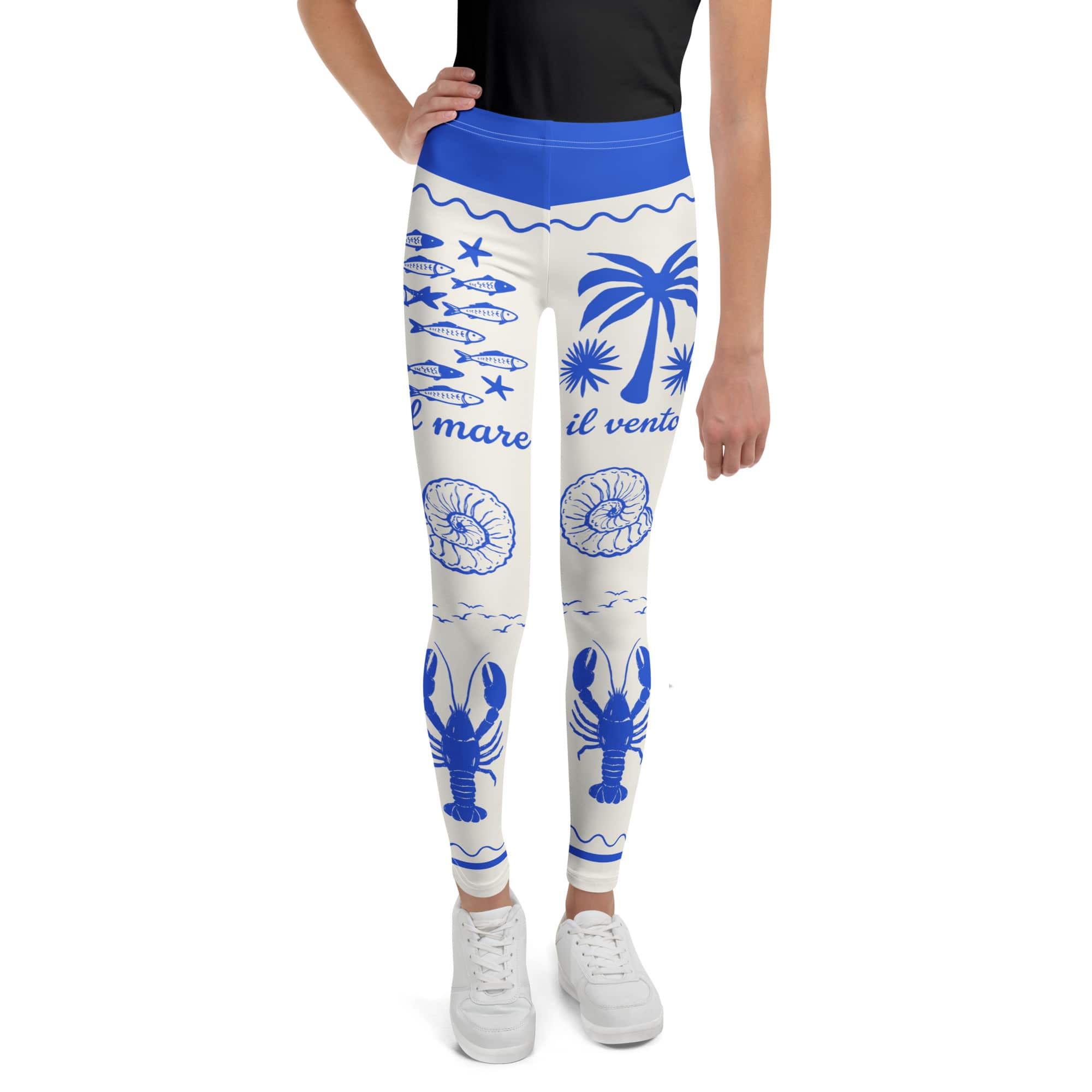 Cute Nautical Youth Leggings
