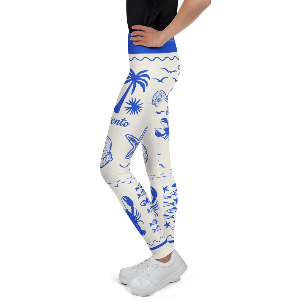 Cute Nautical Youth Leggings