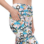 Cute Puppy Print Leggings With Pockets