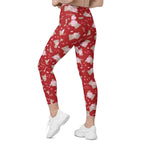 Cute Teddy Bear Leggings With Pockets