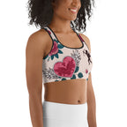 Cute Valentine Sports Bra