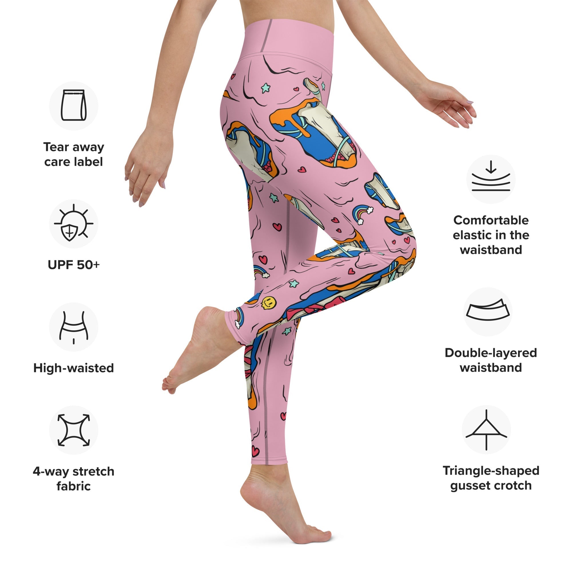 Cute Zombie Yoga Leggings