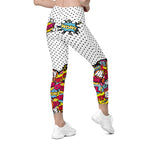 Cutest Pop Art Leggings With Pockets