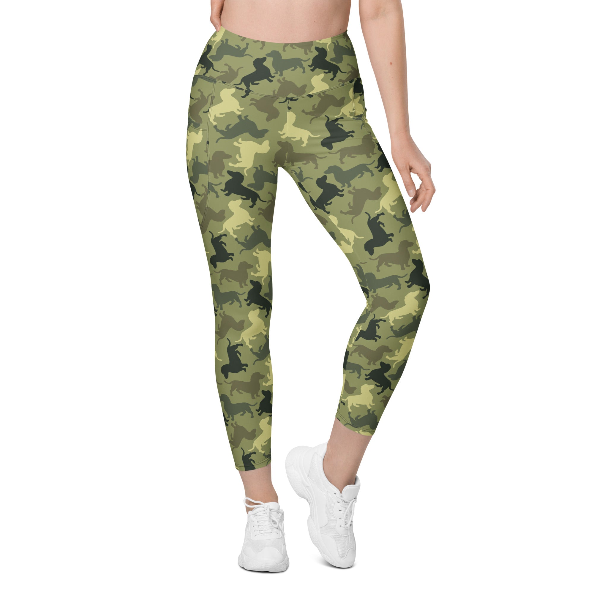 Dachshund Camo Leggings With Pockets