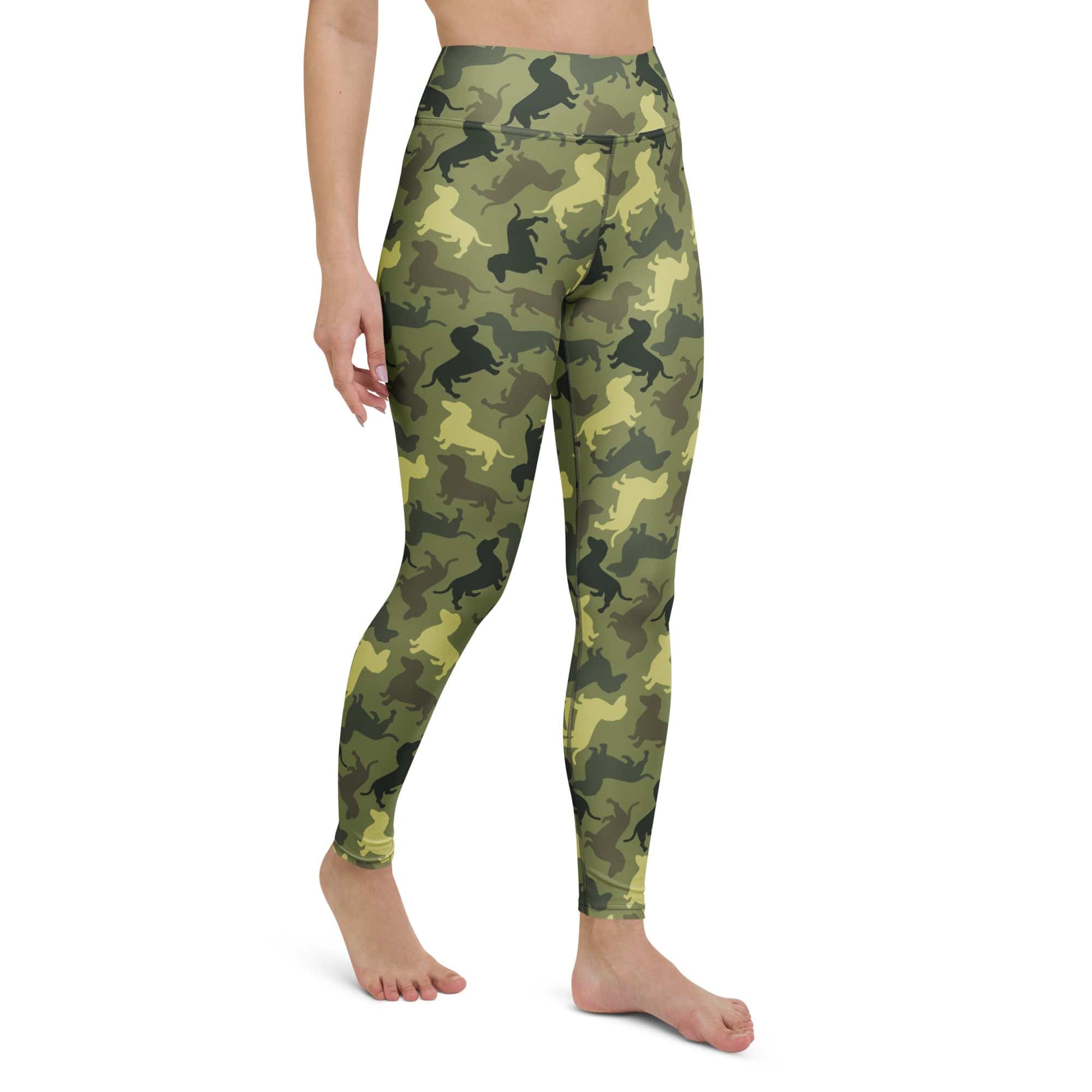 Dachshund Camo Yoga Leggings
