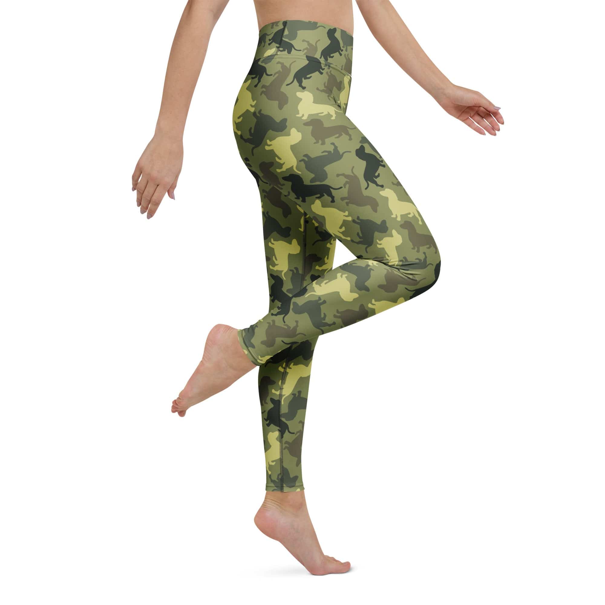 Dachshund Camo Yoga Leggings