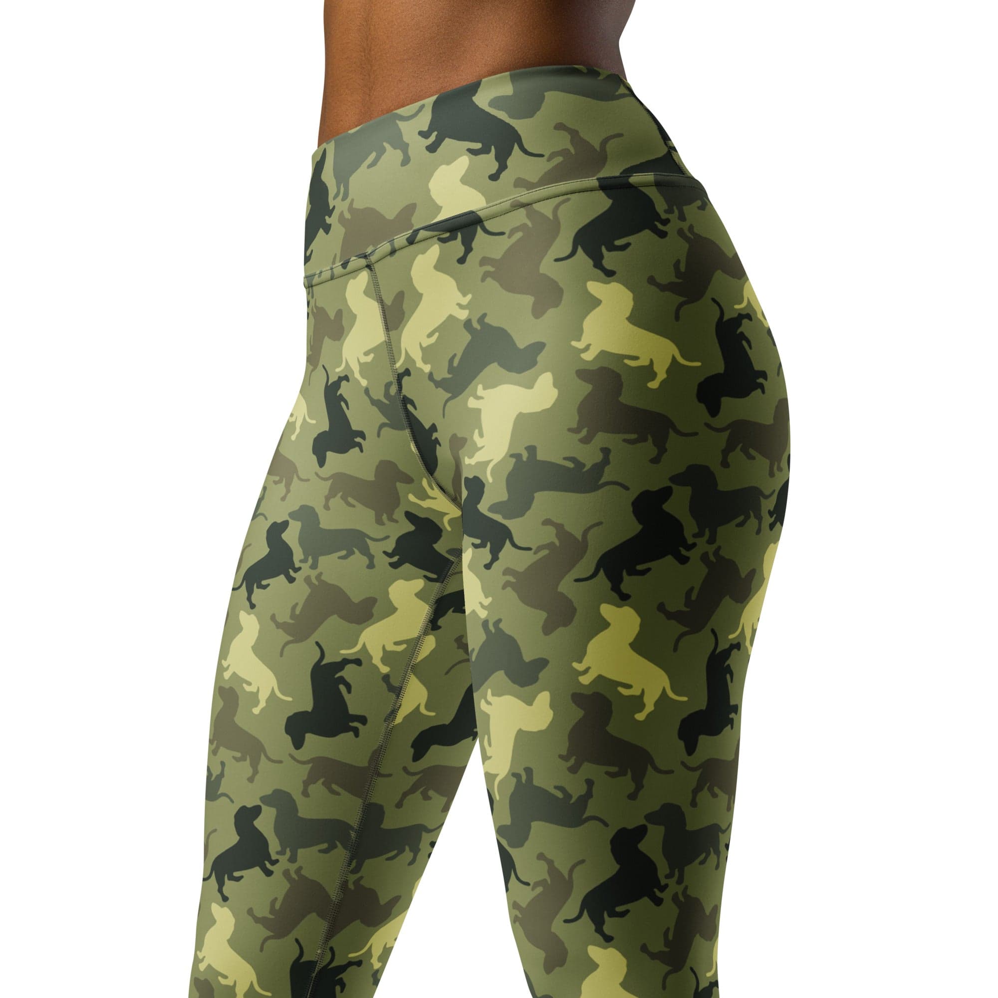 Dachshund Camo Yoga Leggings