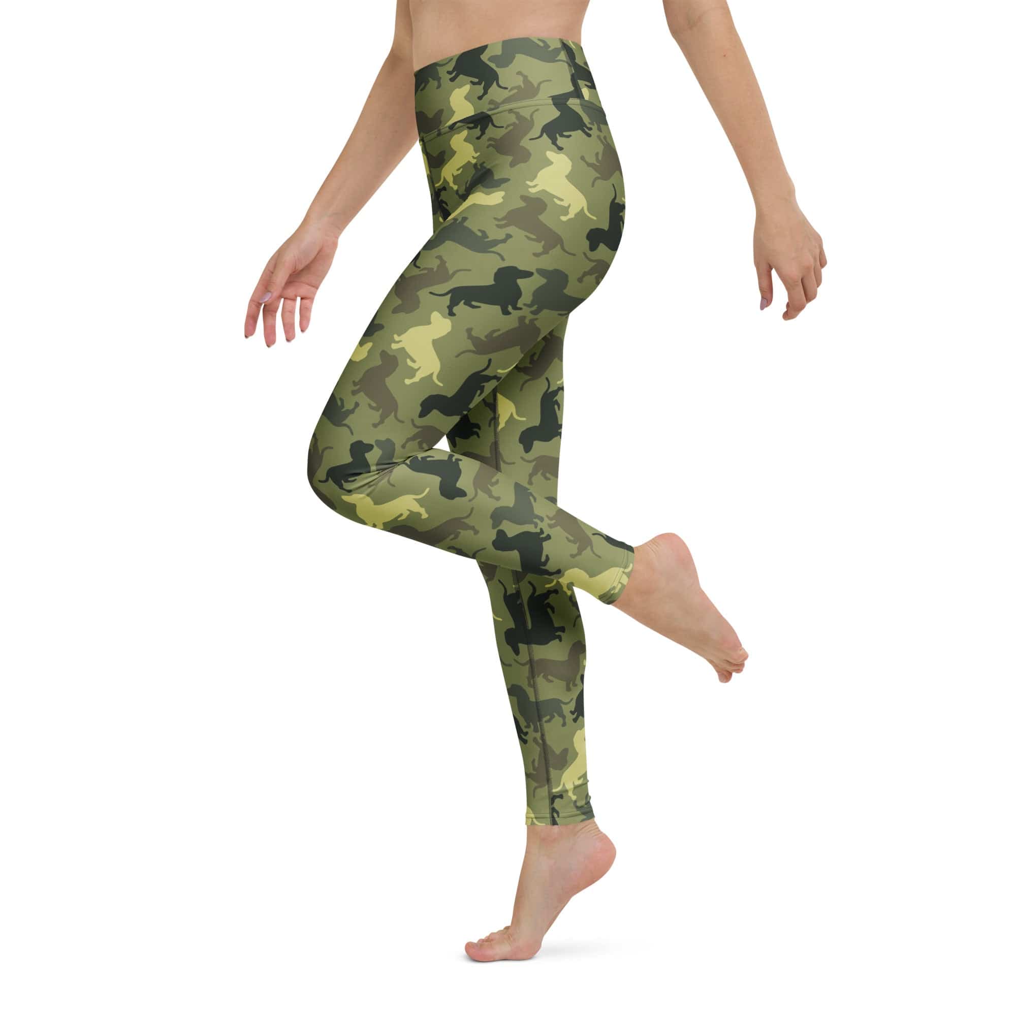 Dachshund Camo Yoga Leggings