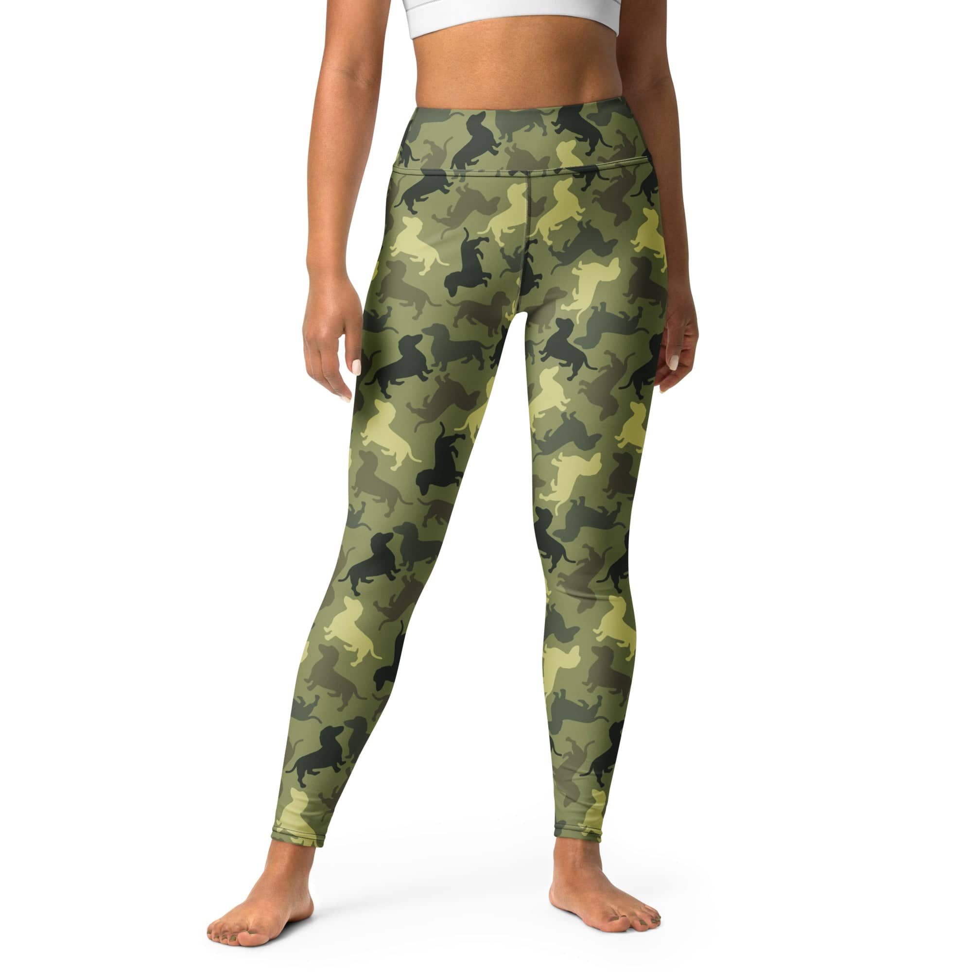 Dachshund Camo Yoga Leggings