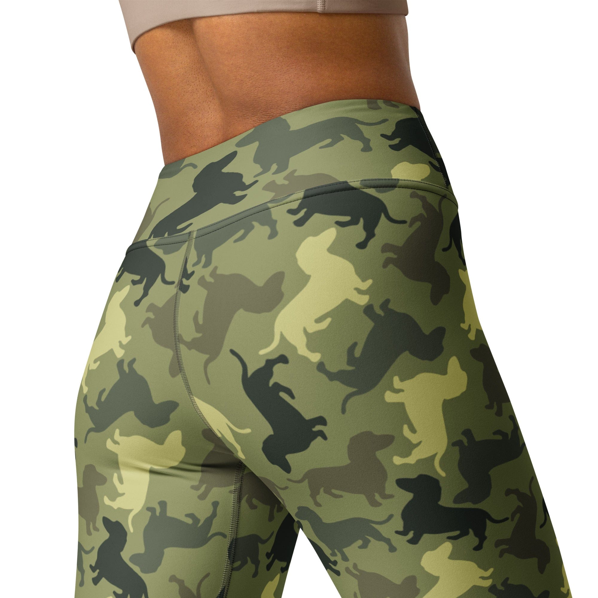 Dachshund Camo Yoga Leggings