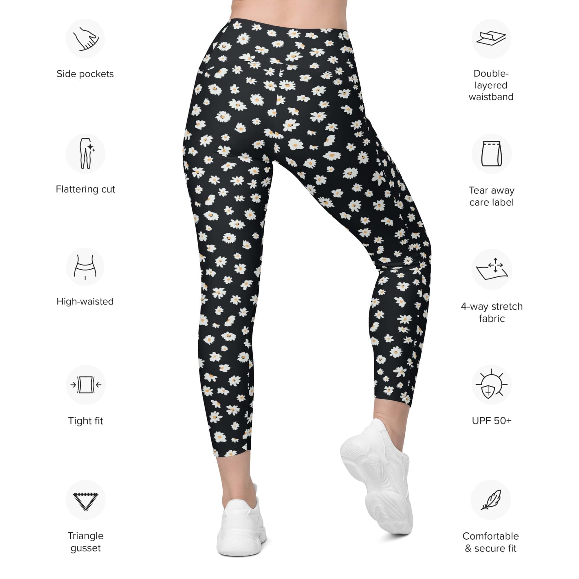 Daisy Love Leggings With Pockets