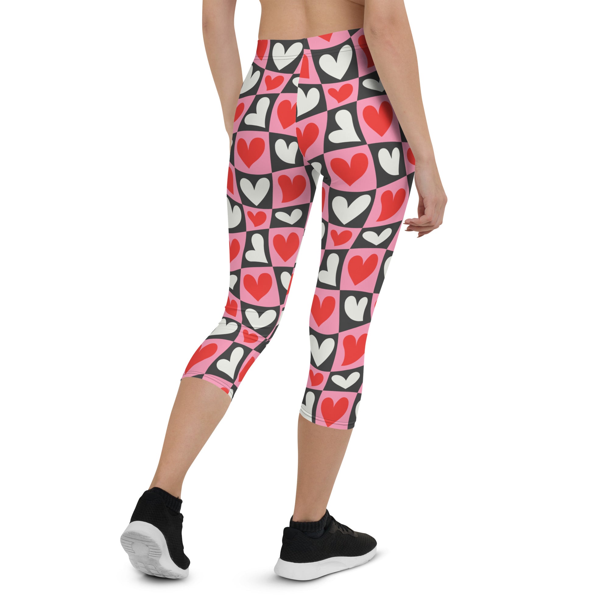 Dancing Hearts Checkerboard Capris