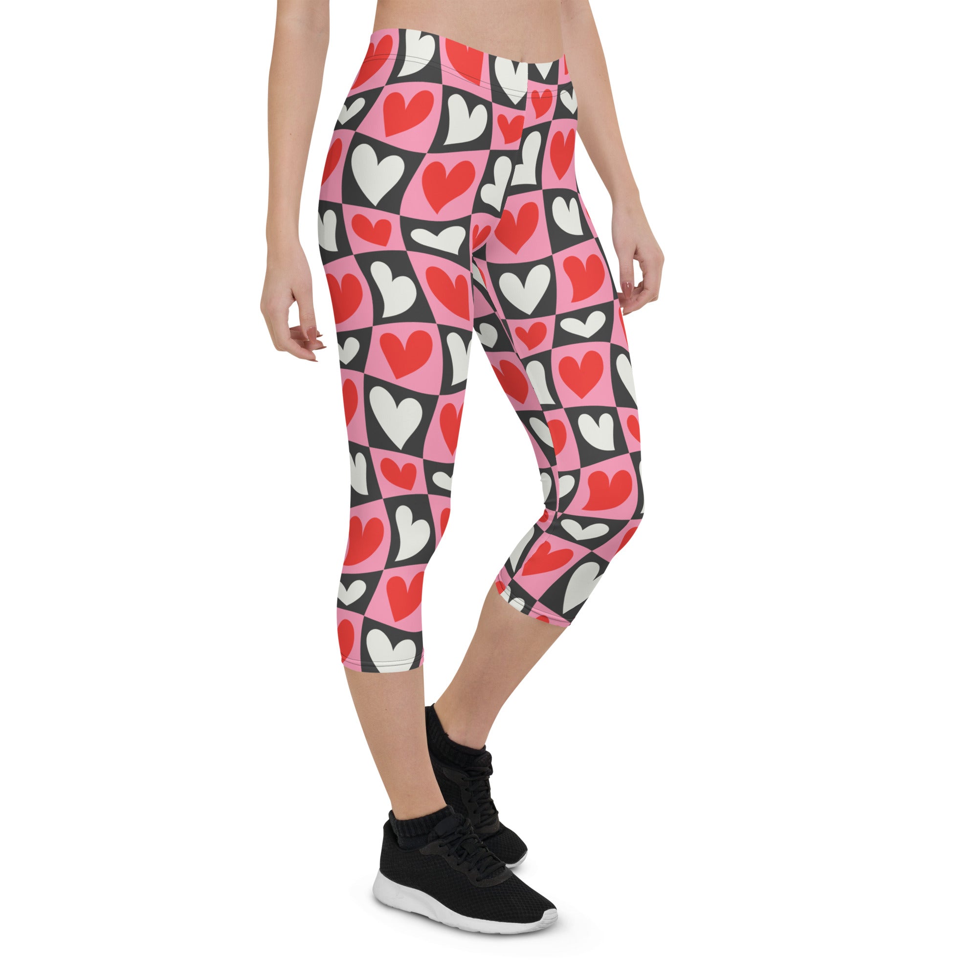 Dancing Hearts Checkerboard Capris