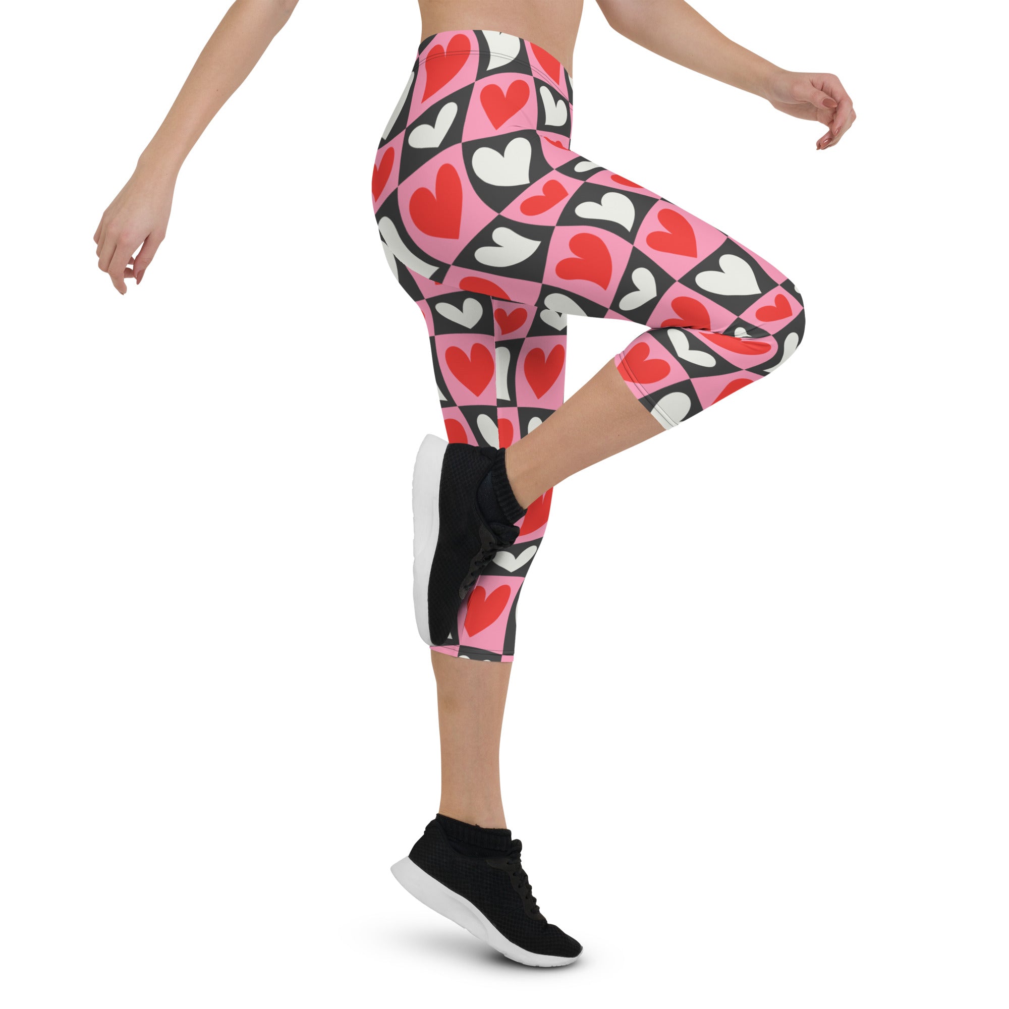 Dancing Hearts Checkerboard Capris