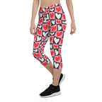 Dancing Hearts Checkerboard Capris