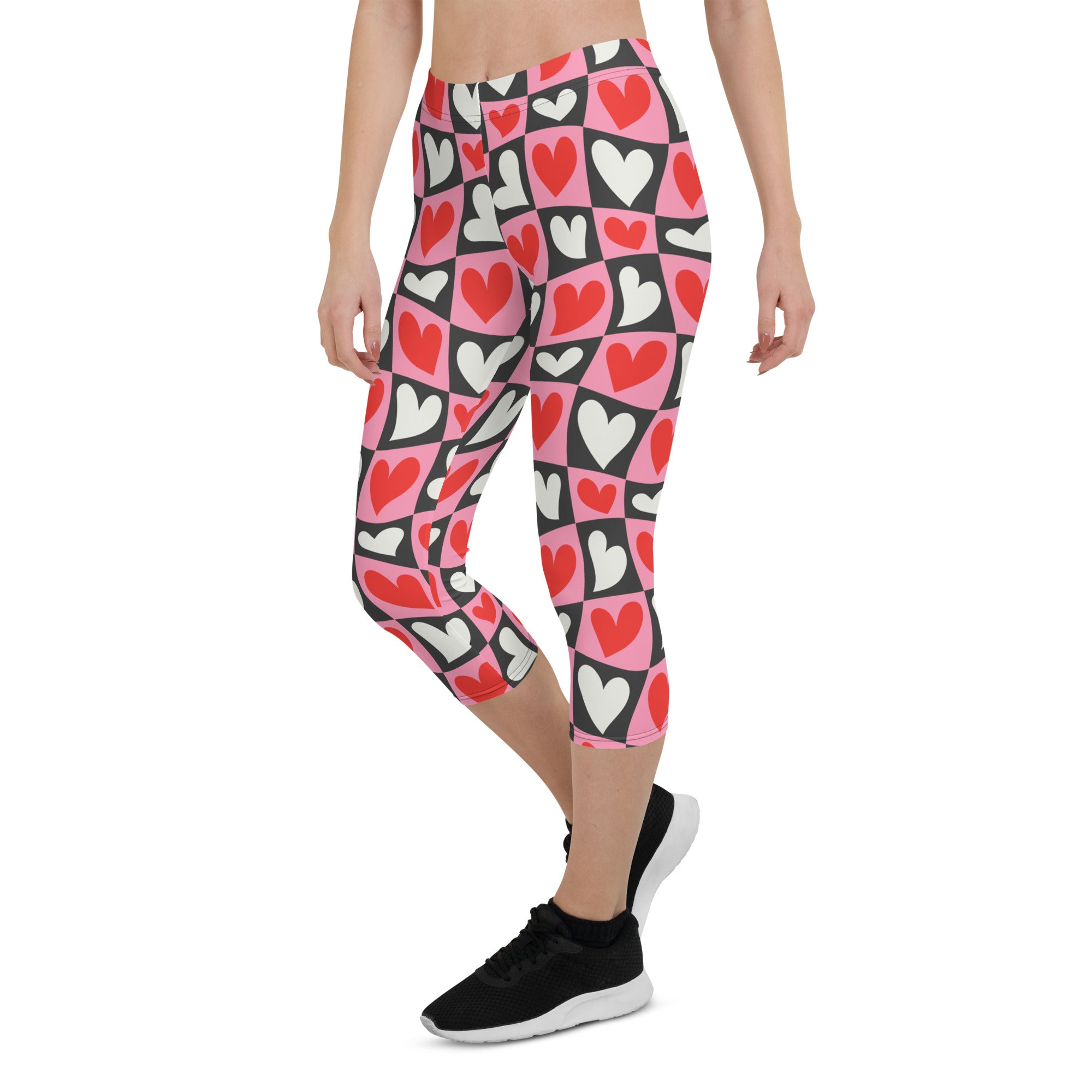 Dancing Hearts Checkerboard Capris