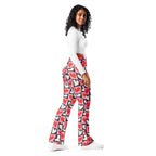Dancing Hearts Checkerboard Flare Leggings