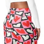 Dancing Hearts Checkerboard Flare Leggings