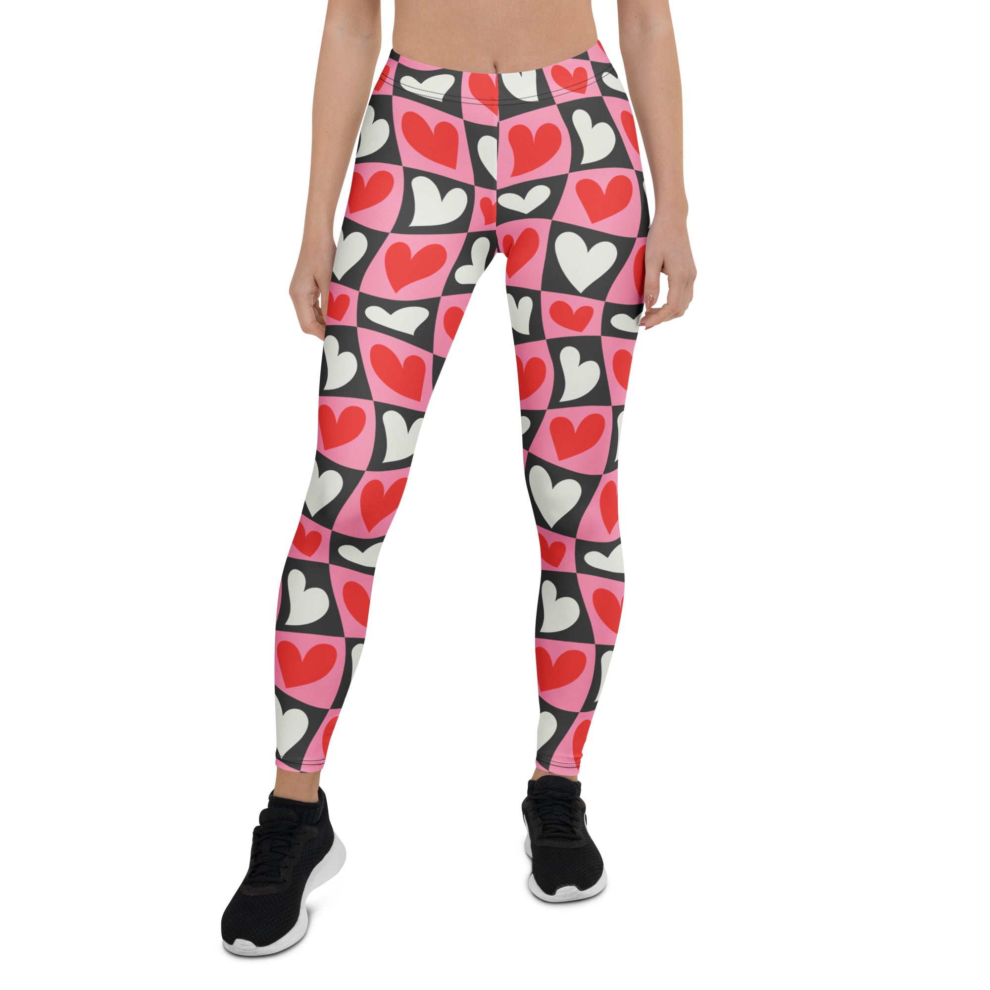 Dancing Hearts Checkerboard Leggings