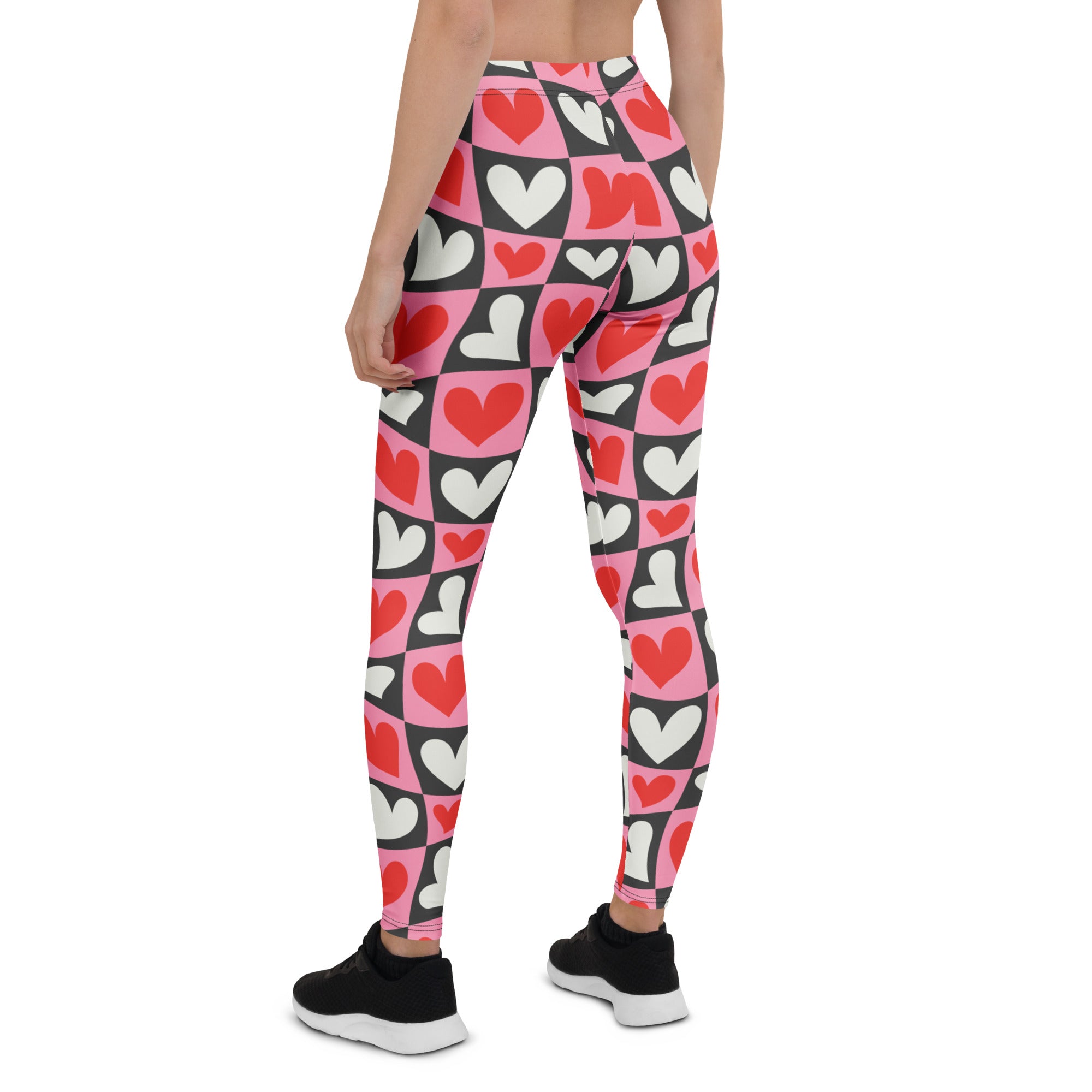 Dancing Hearts Checkerboard Leggings