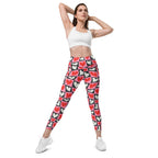 Dancing Hearts Checkerboard Leggings with pockets