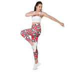 Dancing Hearts Checkerboard Leggings with pockets