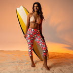 Dancing Hearts Checkerboard Yoga Capris