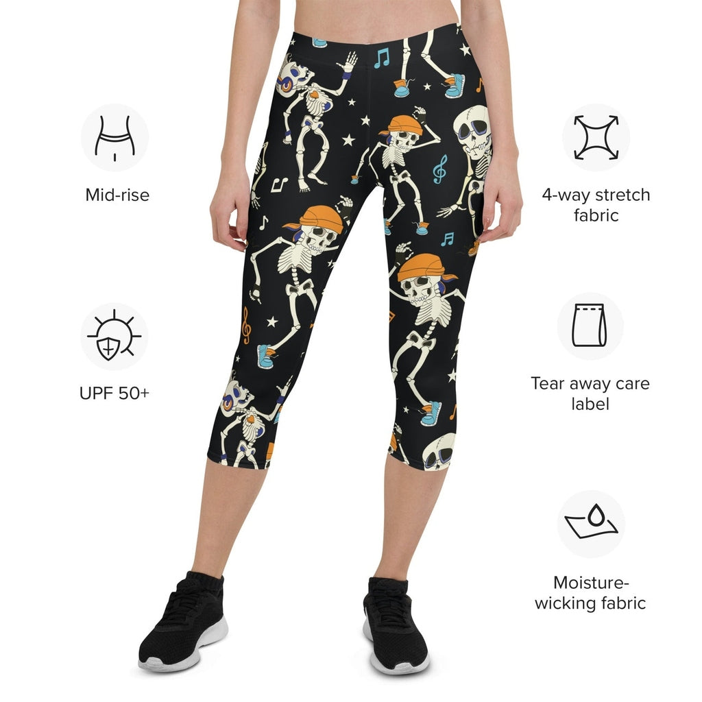 Dancing Skeletons Capris