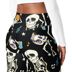 Dancing Skeletons Flare Leggings
