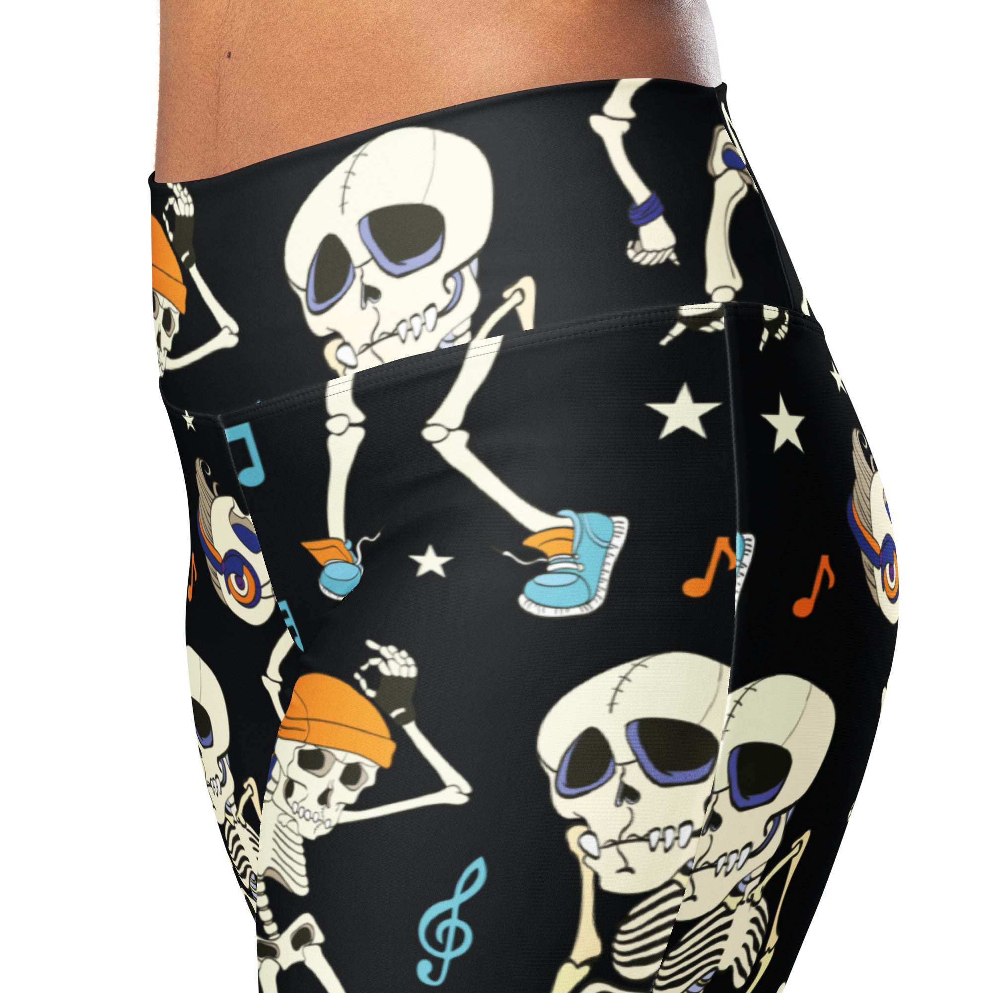 Dancing Skeletons Flare Leggings