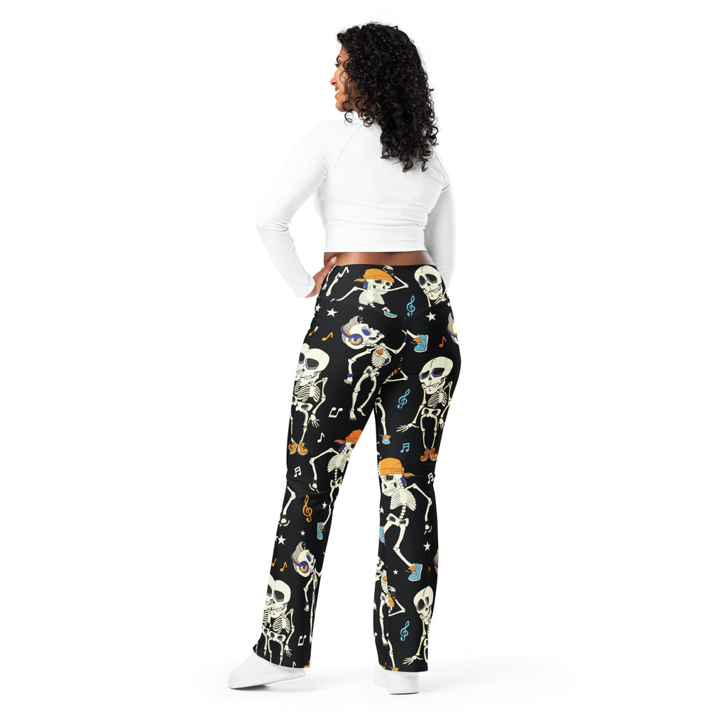 Dancing Skeletons Flare Leggings