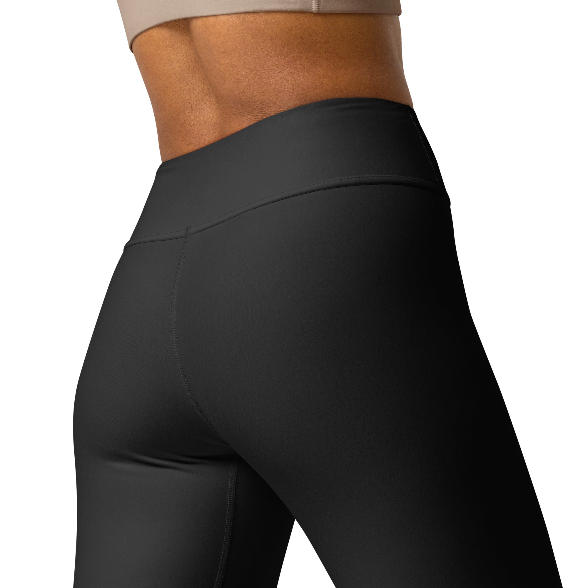 Dark Charcoal Black Yoga Leggings