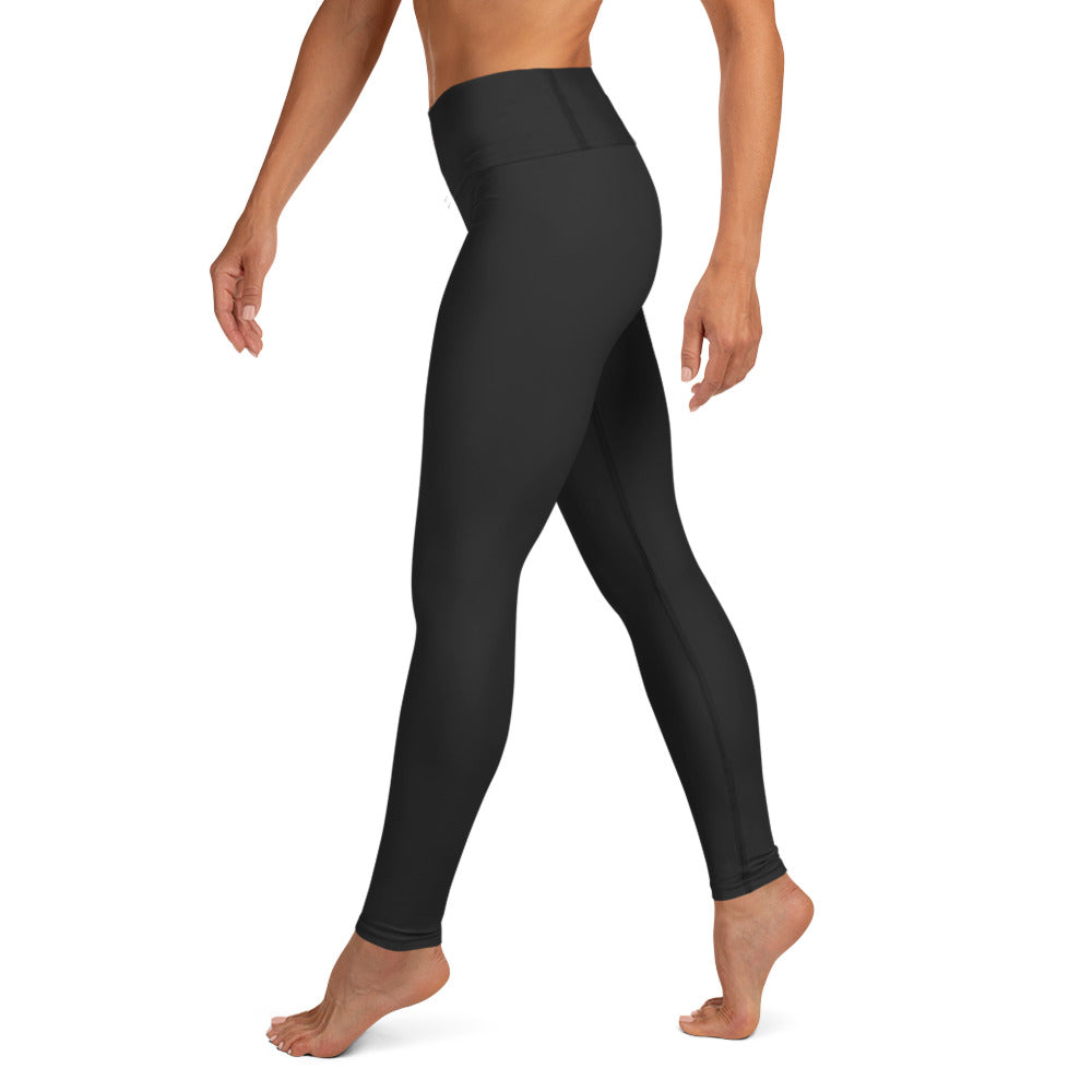 Dark Charcoal Black Yoga Leggings