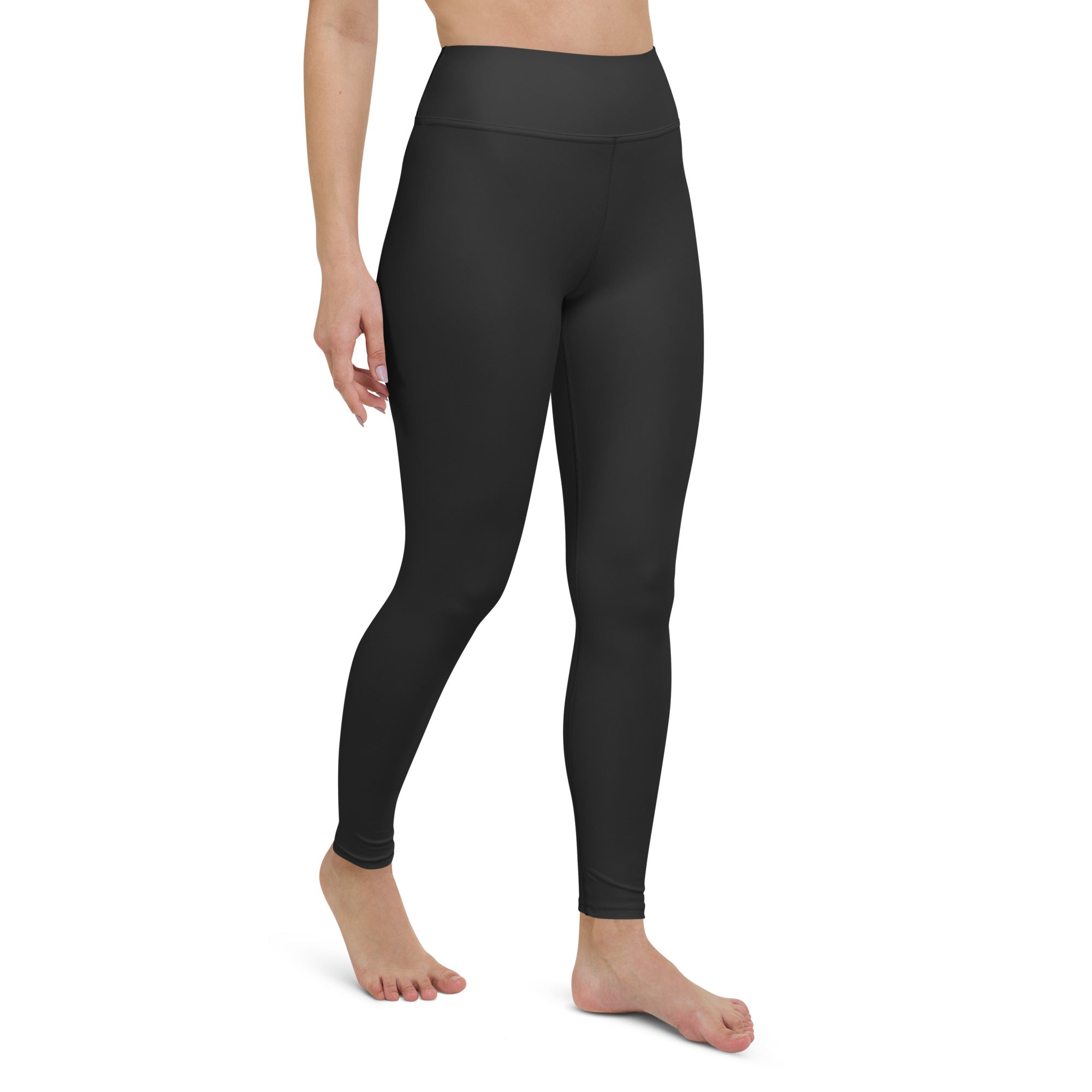 Dark Charcoal Black Yoga Leggings