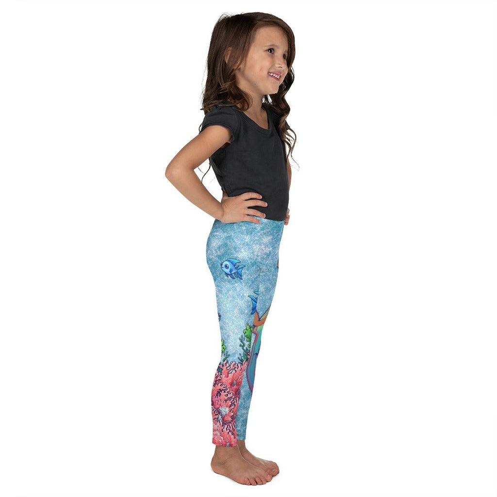 Darker Skin Mermaid Kid's Leggings