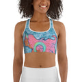 Darker Skin Mermaid Sports Bra