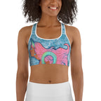Darker Skin Mermaid Sports Bra