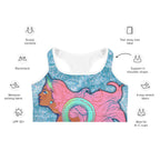 Darker Skin Mermaid Sports Bra