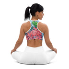 Darker Skin Mermaid Sports Bra