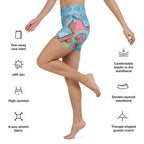 Darker Skin Mermaid Yoga Shorts