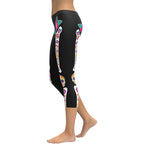 Day of the Dead Bones Capris