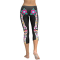 Day of the Dead Bones Capris