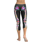 Day of the Dead Bones Capris