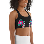 Day of the Dead Bones Sports Bra